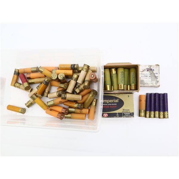 ASSORTED 20 GAUGE SHOTSHELLS LOT