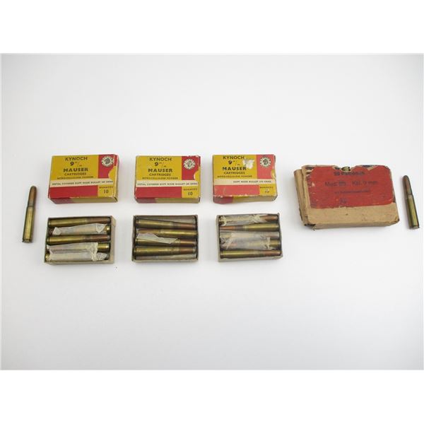 ASSORTED 9MM MAUSER AMMO