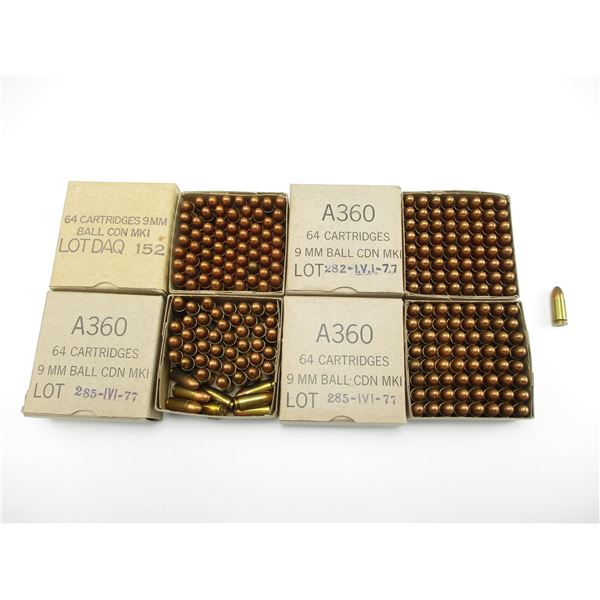 MILITARY CANADIAN 9MM BALL AMMO