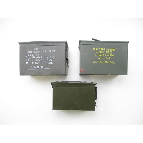 ASSORTED METAL AMMO TIN LOT