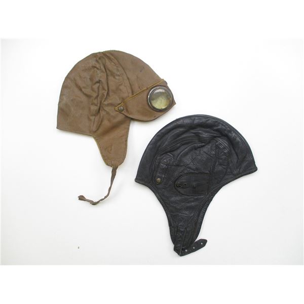 ASSORTED VINTAGE FLIGHT HELMET LOT