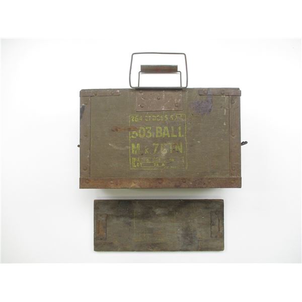Candian Rifle Bullets Box WWII CANADIAN / BRITISH WOODEN AMMO BOX - Switzer's Auction & Appraisal ...
