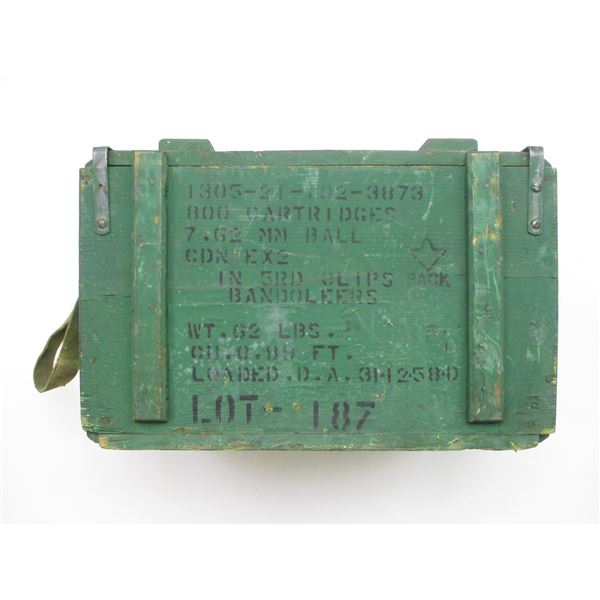 CANADIAN MILITARY WOODEN AMMO BOX