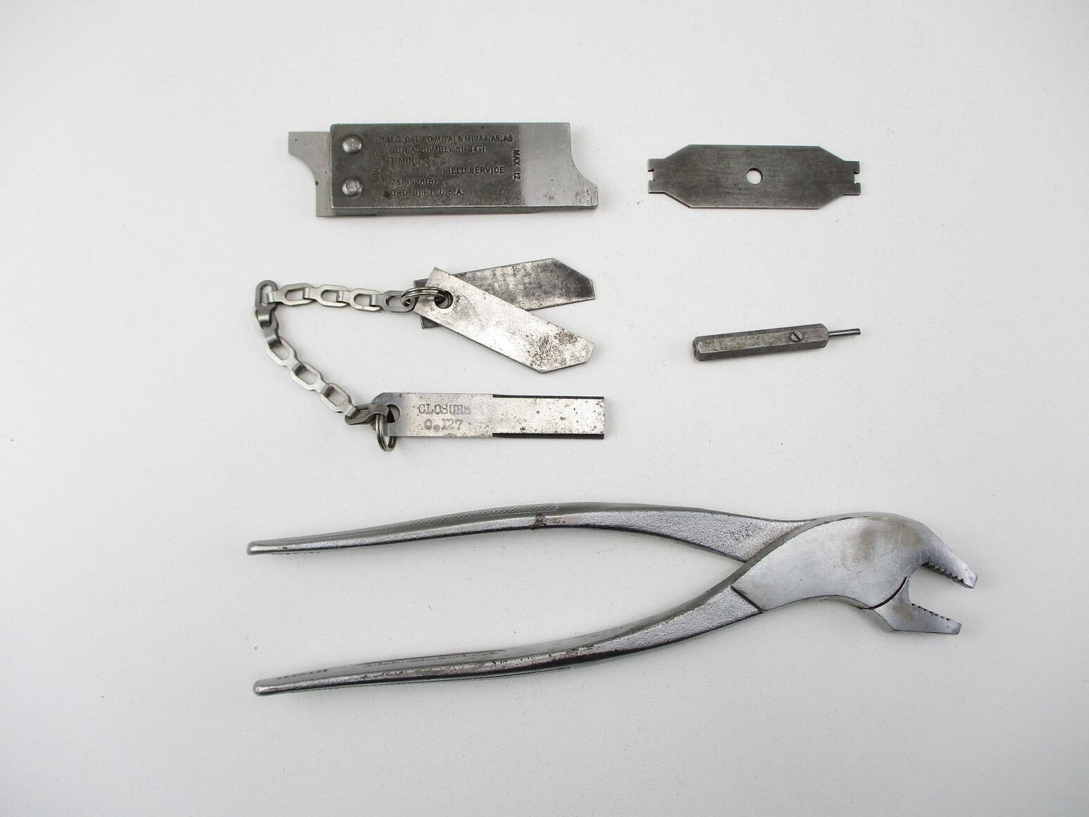 CANADIAN / U.S BROWNING MG TOOL AND GAUGE LOT