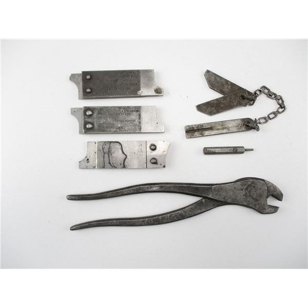 CANADIAN / U.S BROWNING MG TOOL AND GAUGE LOT