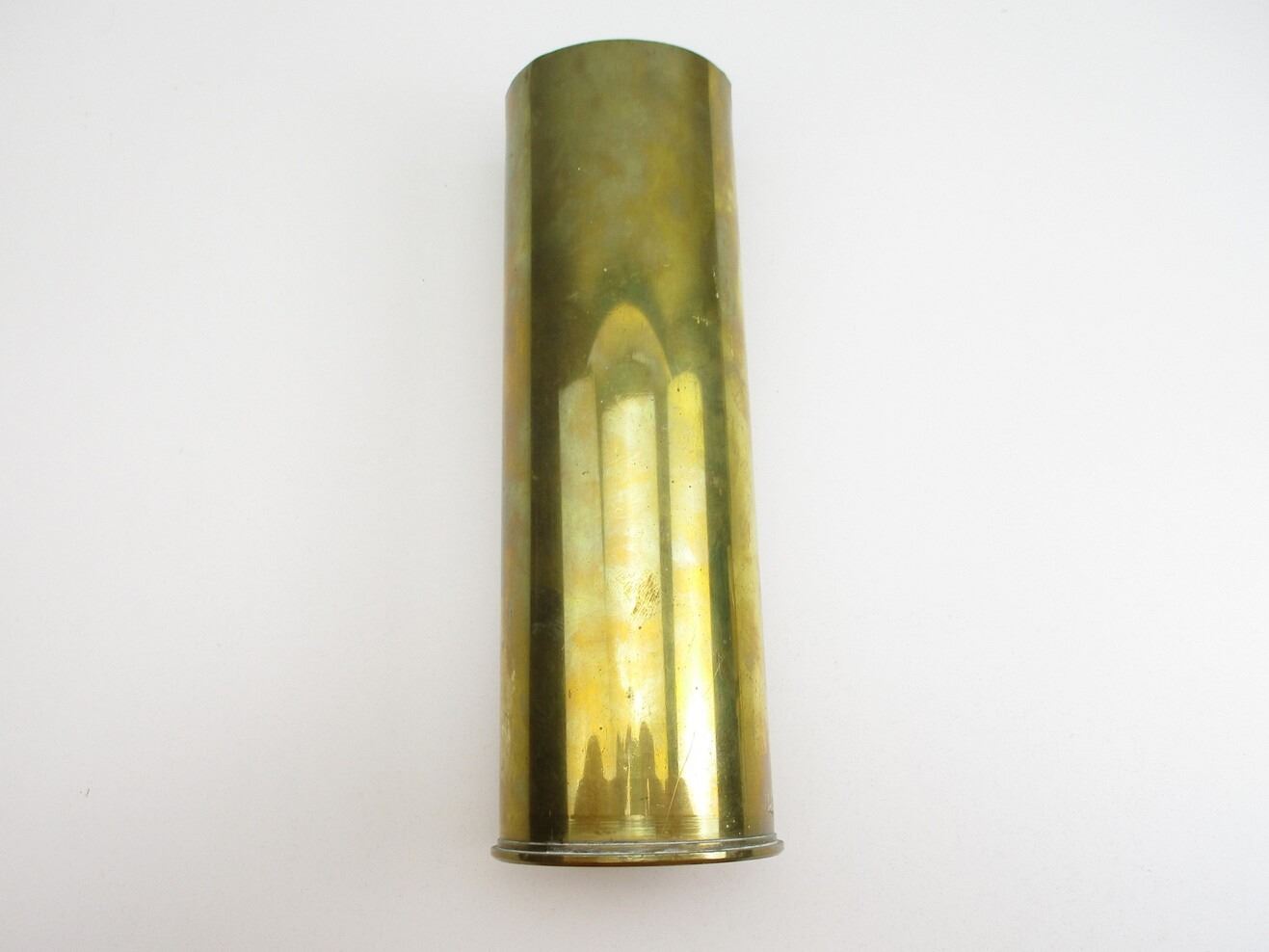 WWII BRITISH 25-PDR BRASS SHELL