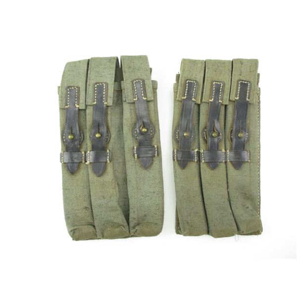 WWII GERMAN MP40 MAGAZINE POUCH LOT