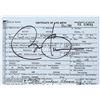 Barack Obama Signed Mock Birth Certificate