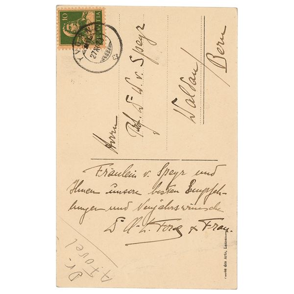 Auguste Forel Autograph Note Signed