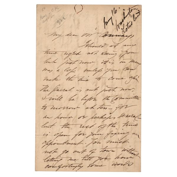 Jessie Benton Fremont Autograph Letter Signed on Abolition