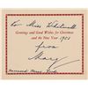 Mary, Princess Royal Signed Christmas Card