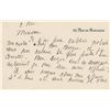 Image 1 : Mary Cassatt Autograph Letter Signed on Degas