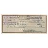 Image 1 : Ernest Hemingway Signed Check