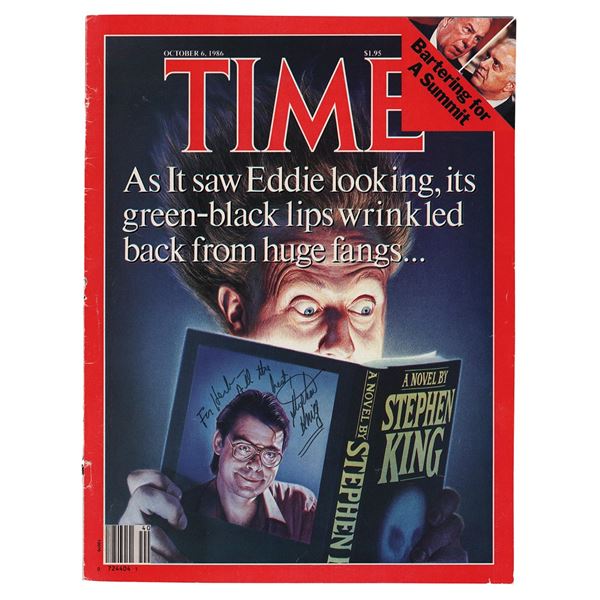 Stephen King Signed Magazine Cover