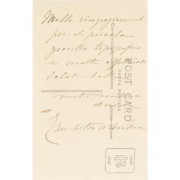 Giacomo Leopardi Postcard