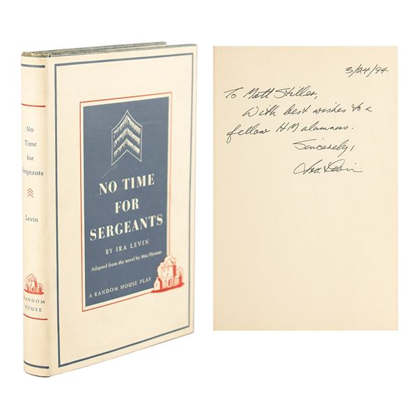 Ira Levin Signed Book and Typed Letter Signed