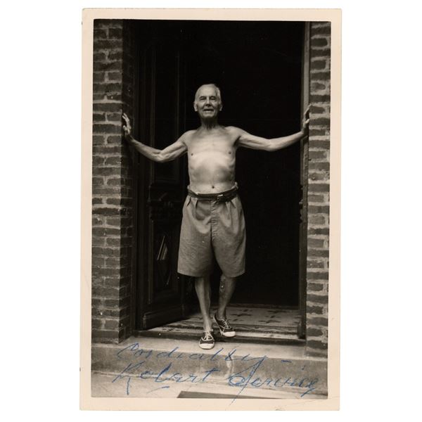 Robert W. Service Twice Signed Photograph