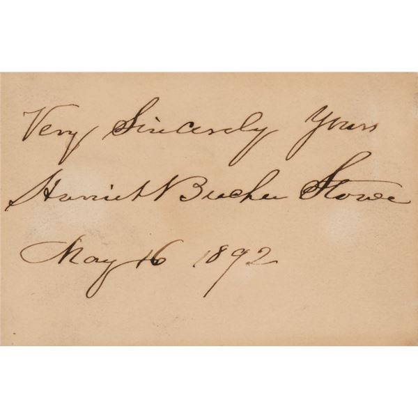 Harriet Beecher Stowe Signature