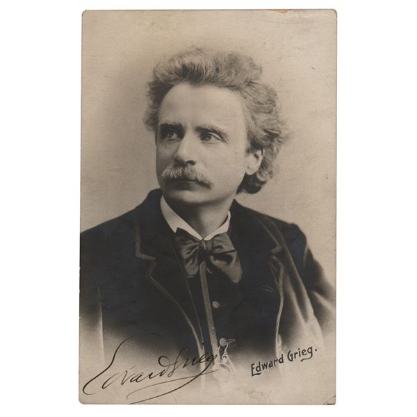 Edvard Grieg Signed Photograph