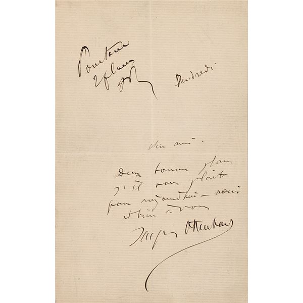 Jacques Offenbach Autograph Letter Signed