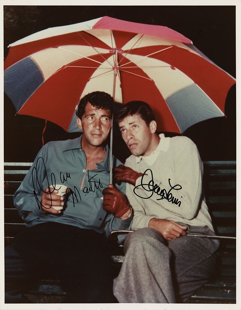 Dean Martin and Jerry Lewis Signed Photograph
