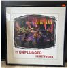 Image 1 : NIRVANA UNPLUGGED IN NEW YORK FRAMED POSTER 31.5 X 31.5"
