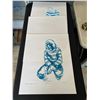 Image 1 : COLLECTION OF PROGRESSIVE PROOF SET #1/3-3/3 BY JERMAINE ROGERS 23 X 18.5" SIGNED