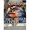 Image 1 : SANTANA THE FREEDOM CONCERT 1987 POSTER 33 X 47"