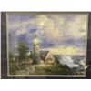 Image 2 : FRAMED LIBRARY EDITION PRINT BY THOMAS KINKADE TITLED "A LIGHT IN THE STORM"