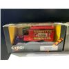 Image 2 : CORGI CLASSICS DIE CAST 823 1926 RENAULT TRUCK & THORNYCRAFT VAN WITH ROOFRACK WITH ARNOTT'S