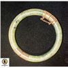 Image 1 : VINTAGE JADEITE BANGLE BRACELET W/ GOLD CLASP