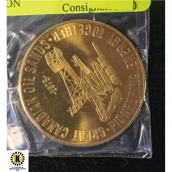 1975  GREAT CANADIAN OILSANDS  MEDALLION