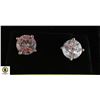 Image 1 : STERLING SILVER CUBIC ZIRCONIA EARRINGS