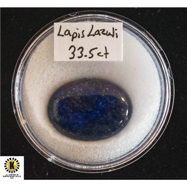 33.5CT GENUINE LAPIS LAZULI GEMSTONE