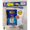 Image 1 : WHITE CREW SOCKS,SIZE 12-16,6-PACK,FRUIT OF THE
