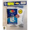 WHITE CREW SOCKS,SIZE 12-16,6-PACK,FRUIT OF THE