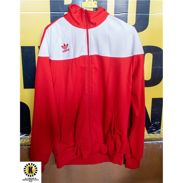 ADIDAS VINTAGE ZIP UP JACKET RED & WHITE