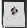 Image 1 : #271-NATURAL  SMOKY  QUARTZ 5 X 7 & CZ PENDANT