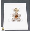 Image 1 : #280-NATURAL CHAMPAGNE TOPAZ , SAPPHIRE ,CZ PENDAN