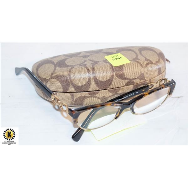 AUTHENTIC COACH EYEGLASS FRAMES WITH CASE-ESTATE