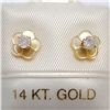 Image 1 : S110-129 14K DIAMOND EARRINGS