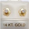 S110-129 14K DIAMOND EARRINGS