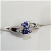 Image 1 : S110-114 SILVER TANZANITE RING