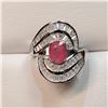 Image 1 : S110-149 RUBY & CZ RING