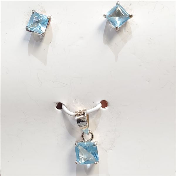 S110-103 SILVER TOPAZ SET