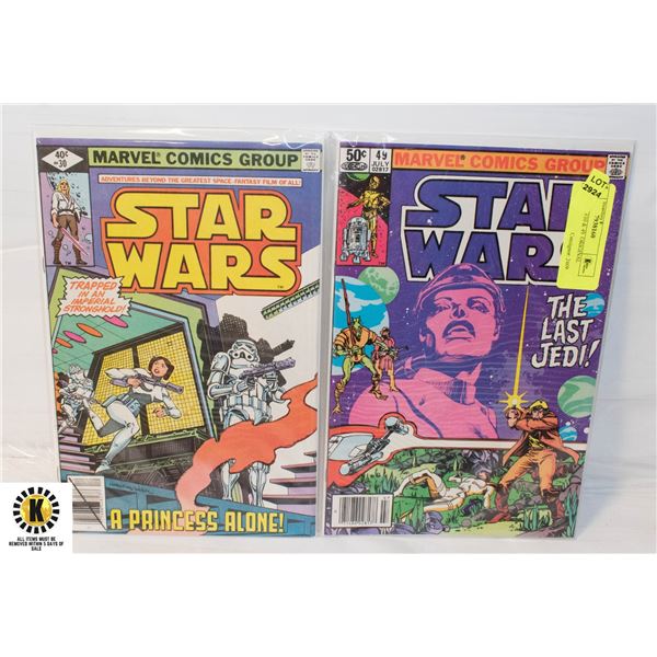 STAR WARS #30 & 49. ORIGINAL SERIES.