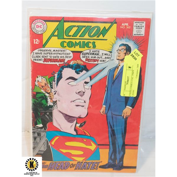 ACTION COMICS #362. 1960'S CLASSIC