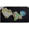 Image 1 : LOT OF 3 ROUGH ETHIOPEAN FIRE OPALS,