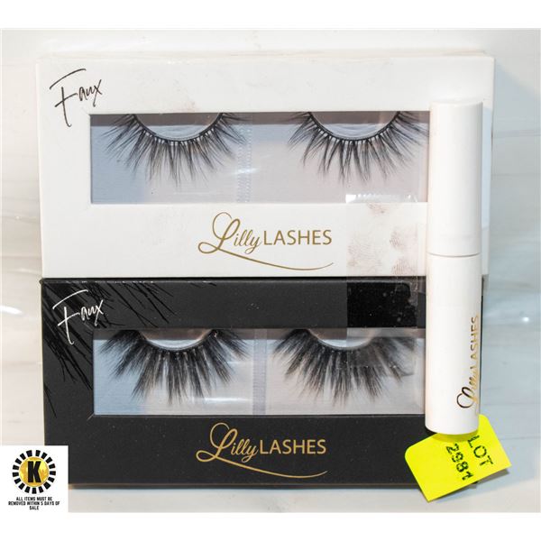 NEW LILLY LASHES LASH & ADHESIVE SET