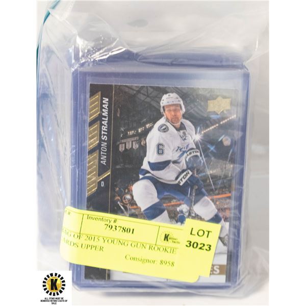 BAG OF 2015 YOUNG GUN ROOKIE CARDS UPPER